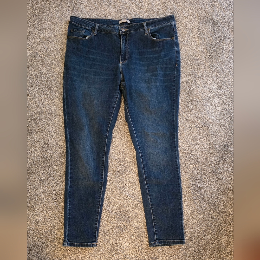 Woman Within Classic Blue Women's Jeans- 18W
